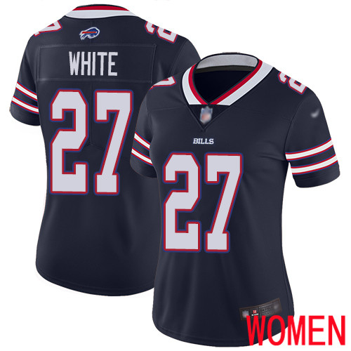 Women Buffalo Bills #27 Tre Davious White Limited Navy Blue Inverted Legend NFL Jersey->nfl t-shirts->Sports Accessory